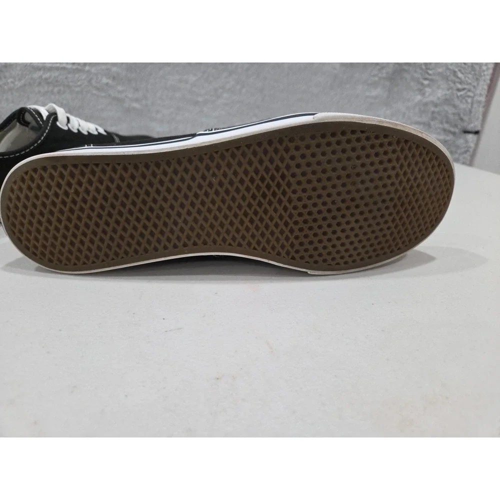 Vans Mens Era 721356 Black Casual Thin Sole Shoes Sneakers Size M 9 W 10.5